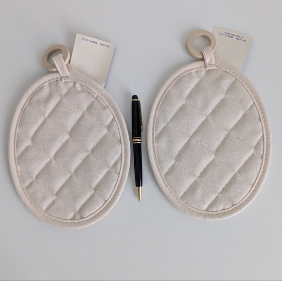 STEVENS LINEN Old World Golfer Couple Pot Holder/Hot Pad SET Golf Gentleman Lady - Picture 5 of 7